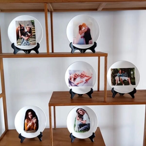 Personalized Photo Ceramic Dinner Plate - Image 2